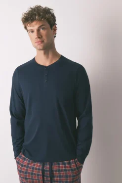 Hombre Women'secret Pijamas>Pijama masculino cuadros 100% algodón