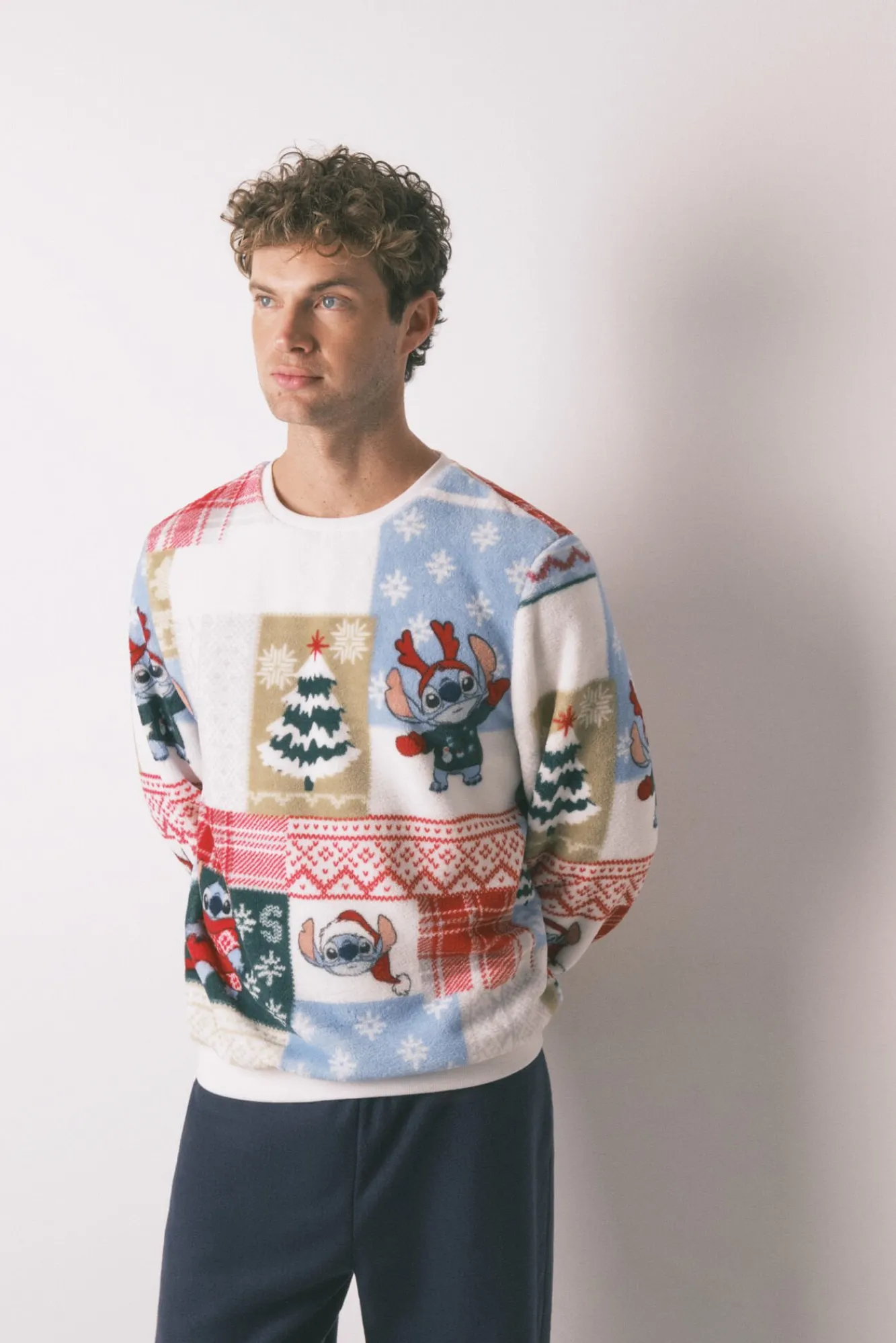 Hombre Women'secret Pijamas>Pijama masculino Stitch tejido polar