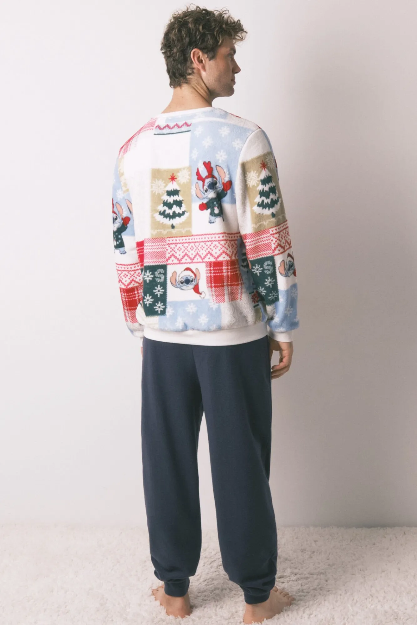 Hombre Women'secret Pijamas>Pijama masculino Stitch tejido polar