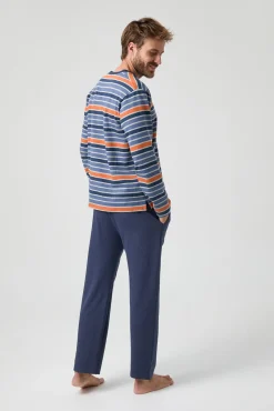 Hombre Kiff-Kiff Pijamas>Pijama Punto Kiff Kiff Rayas Multicolor
