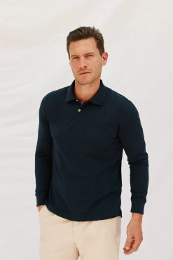 Hombre Cortefiel Polos>Polo básico manga larga