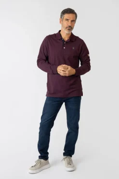 Hombre Privata Polos>Polo básico manga larga