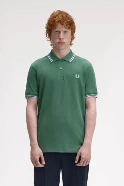 Hombre Fred Perry Polos>Polo de hombre de piqué de manga corta