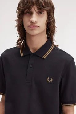 Hombre Fred Perry Polos>Polo de hombre de piqué de manga corta