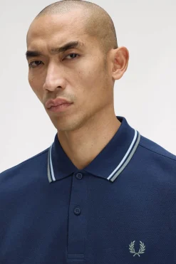 Hombre Fred Perry Polos>Polo de hombre de piqué de manga larga