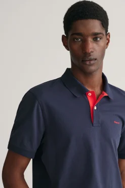 Hombre Gant Polos>Polo de piqué en contraste