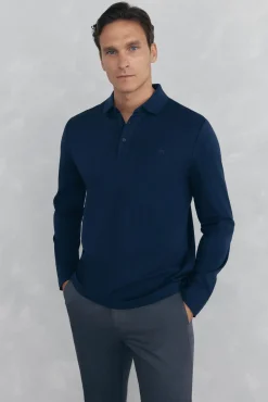 Hombre Pedro del Hierro Polos>Polo mercerizado manga larga
