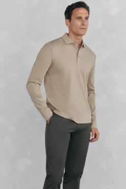 Hombre Pedro del Hierro Polos>Polo mercerizado manga larga