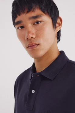 Hombre Springfield Polos>Polo piqué basico manga larga regular fit