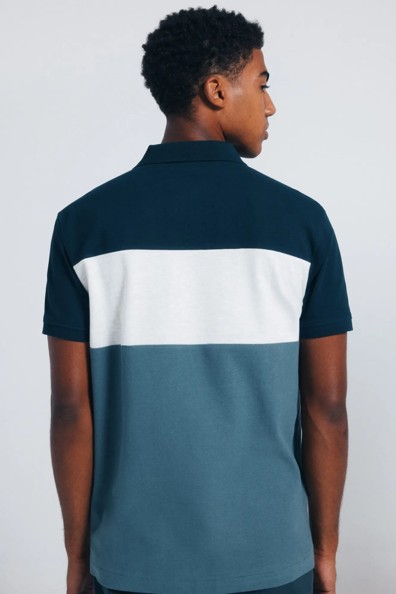 Hombre Springfield Polos>Polo piqué bloques color regular fit