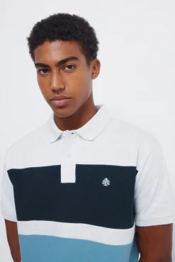Hombre Springfield Polos>Polo piqué bloques color regular fit