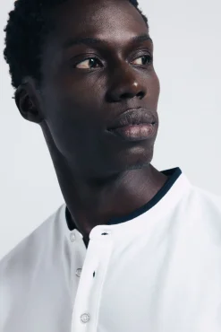 Hombre Springfield Polos>Polo piqué cuello mao slim fit