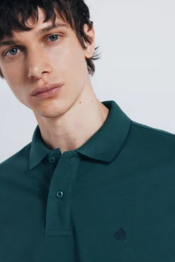 Hombre Springfield Polos>Polo piqué fantasía cuello tipping regular fit