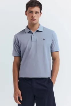 Hombre Springfield Polos>Polo piqué fantasía cuello tipping regular fit