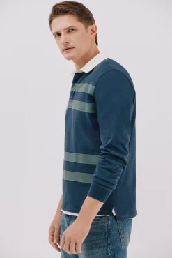 Hombre Cortefiel Polos>Polo rugby de rayas