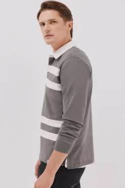 Hombre Cortefiel Polos>Polo rugby de rayas