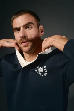 Hombre OOTO Polos>Polo rugby manga larga