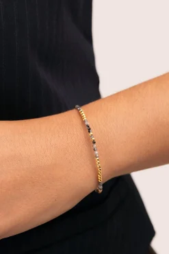 Mujer Singularu Joyería Y Bisutería>Pulsera Noche Acero Baño Oro