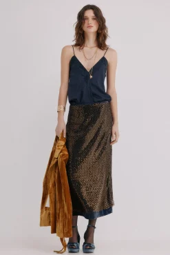 Mujer Hoss Intropia Faldas>Riley. Falda lentejuelas