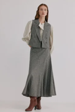 Mujer Hoss Intropia Faldas>Romilda. Falda cuadros