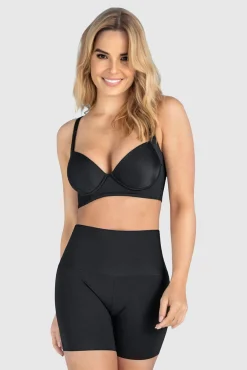 Mujer Leonisa Ropa Interior>Short de control moderado aspecto invisible con fajón antideslizante