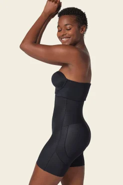 Mujer Leonisa Ropa Interior>Short media pierna tiro extra alto, levanta glúteos