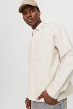 Hombre Jack & Jones Camisas>Sobrecamisa de sarga corte ancho