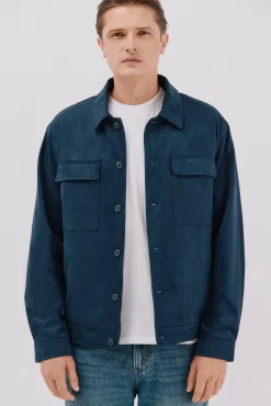 Hombre Cortefiel Chaquetas|Camisas>Sobrecamisa efecto ante