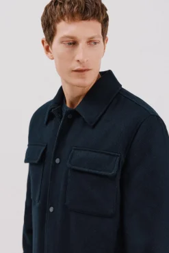 Hombre Cortefiel Camisas>Sobrecamisa lana