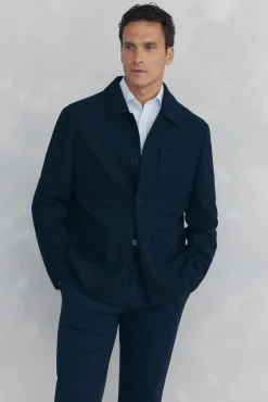 Hombre Pedro del Hierro Americanas|Americanas>Sobrecamisa marino