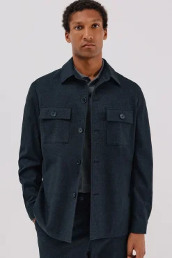 Hombre Cortefiel Trajes|Chaquetas>Sobrecamisa microcuadro algodón