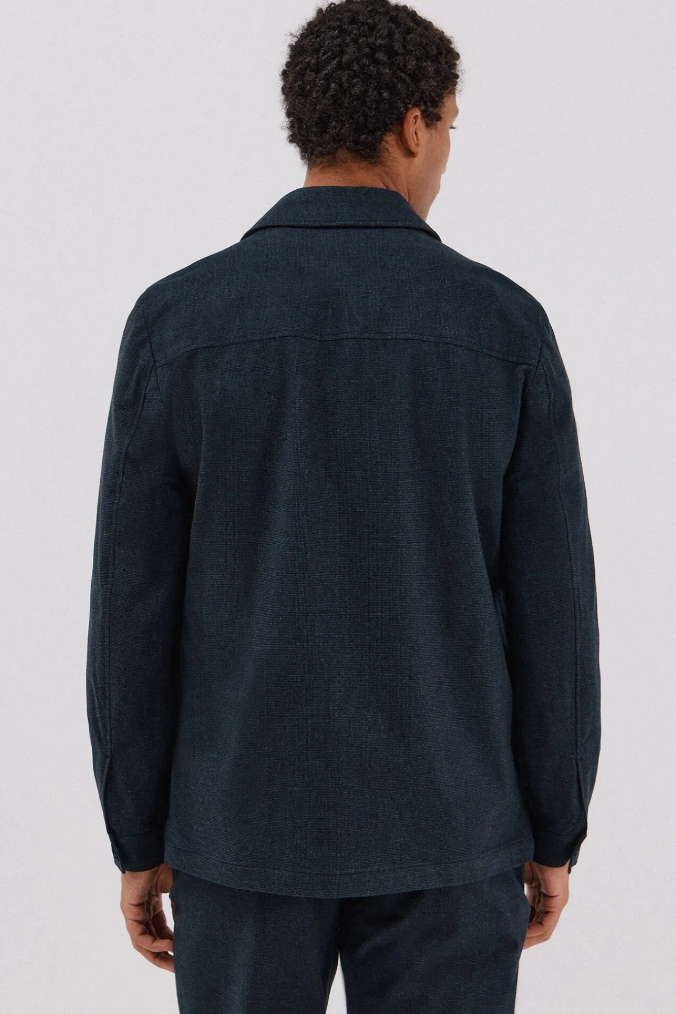 Hombre Cortefiel Trajes|Chaquetas>Sobrecamisa microcuadro algodón