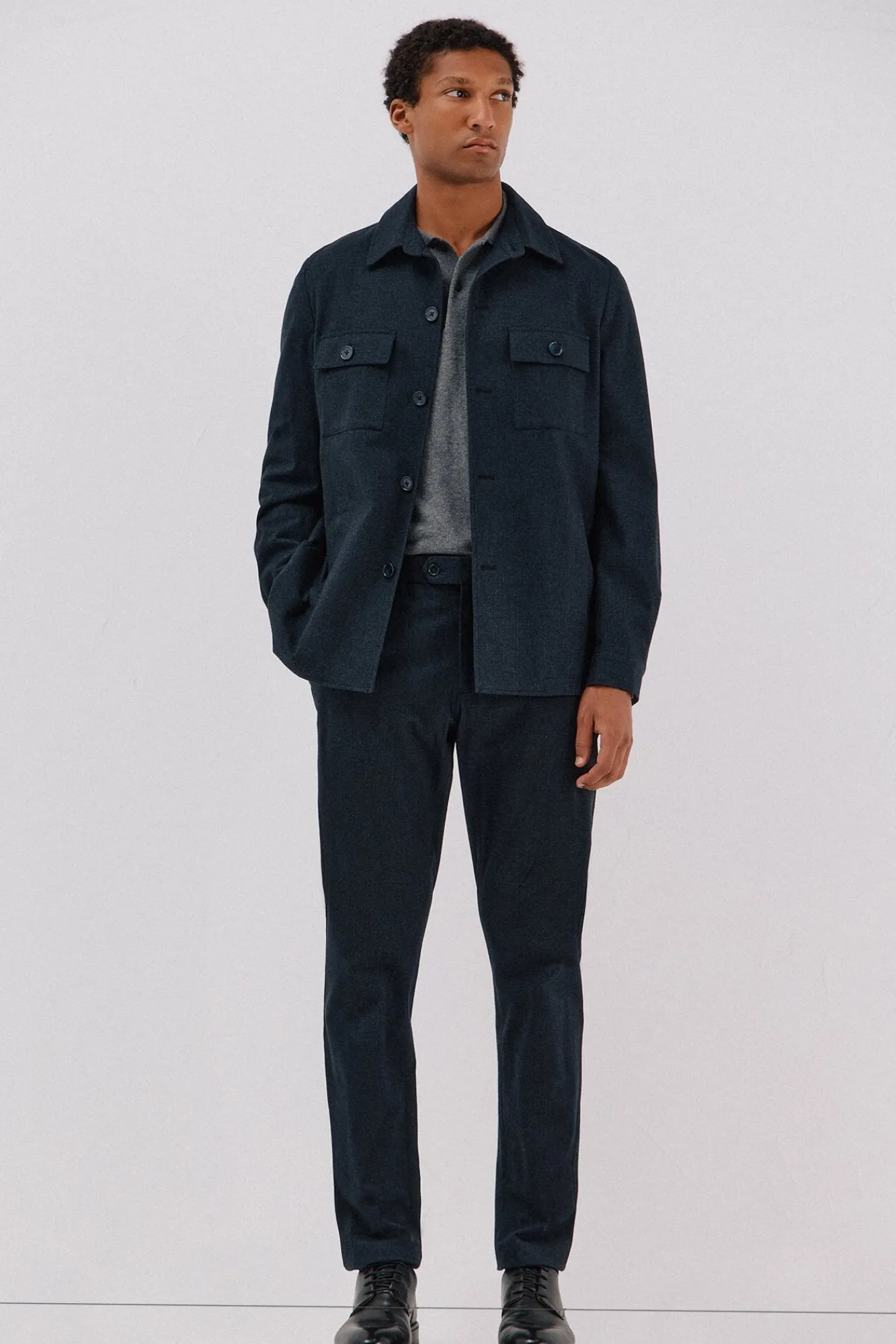 Hombre Cortefiel Trajes|Chaquetas>Sobrecamisa microcuadro algodón