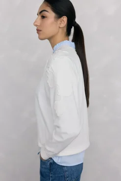 Mujer Pedro del Hierro Sudaderas>Sudadera bordados flores