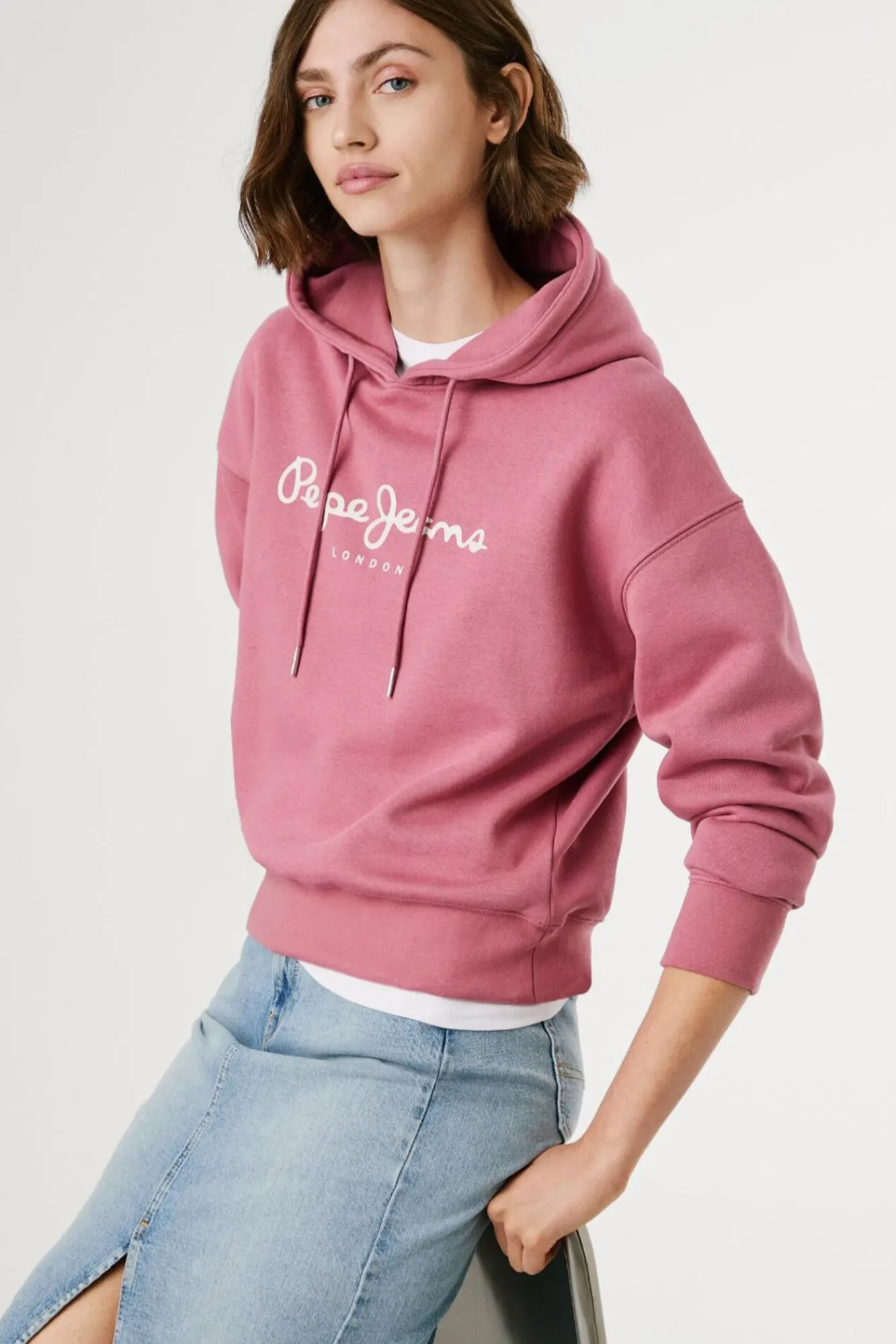 Mujer Pepe Jeans Sudaderas>Sudadera Capucha Con Logo