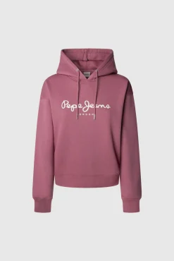 Mujer Pepe Jeans Sudaderas>Sudadera Capucha Con Logo