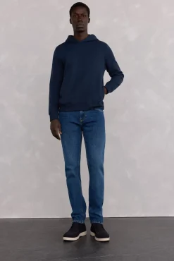 Hombre Pedro del Hierro Sudaderas>Sudadera capucha logo bordado