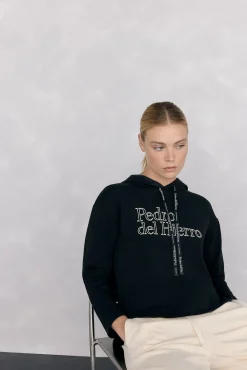 Mujer Pedro del Hierro Deporte|Sudaderas>Sudadera capucha logo soft touch