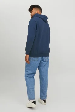 Hombre Jack & Jones PLUS Sudaderas>Sudadera capucha print logo PLUS