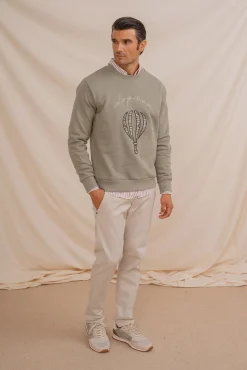 Hombre Celopman Sudaderas>Sudadera con bordado frontal