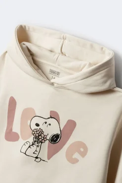 Niños Springfield Kids Camisetas|Sudaderas>Sudadera con capucha snoopy niña.