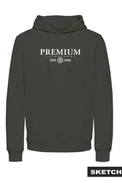 Hombre Jack & Jones Sudaderas>Sudadera con capucha y estampado