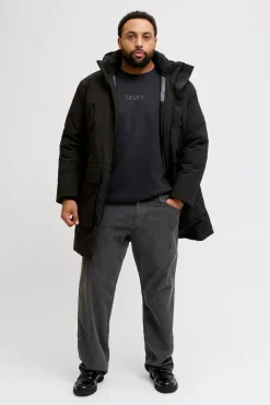 Hombre Jack & Jones PLUS Sudaderas>Sudadera con capucha y logo