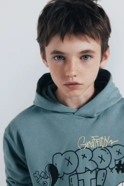 Niños Springfield Kids Camisetas|Sudaderas>Sudadera con capucha"Drop it" niño