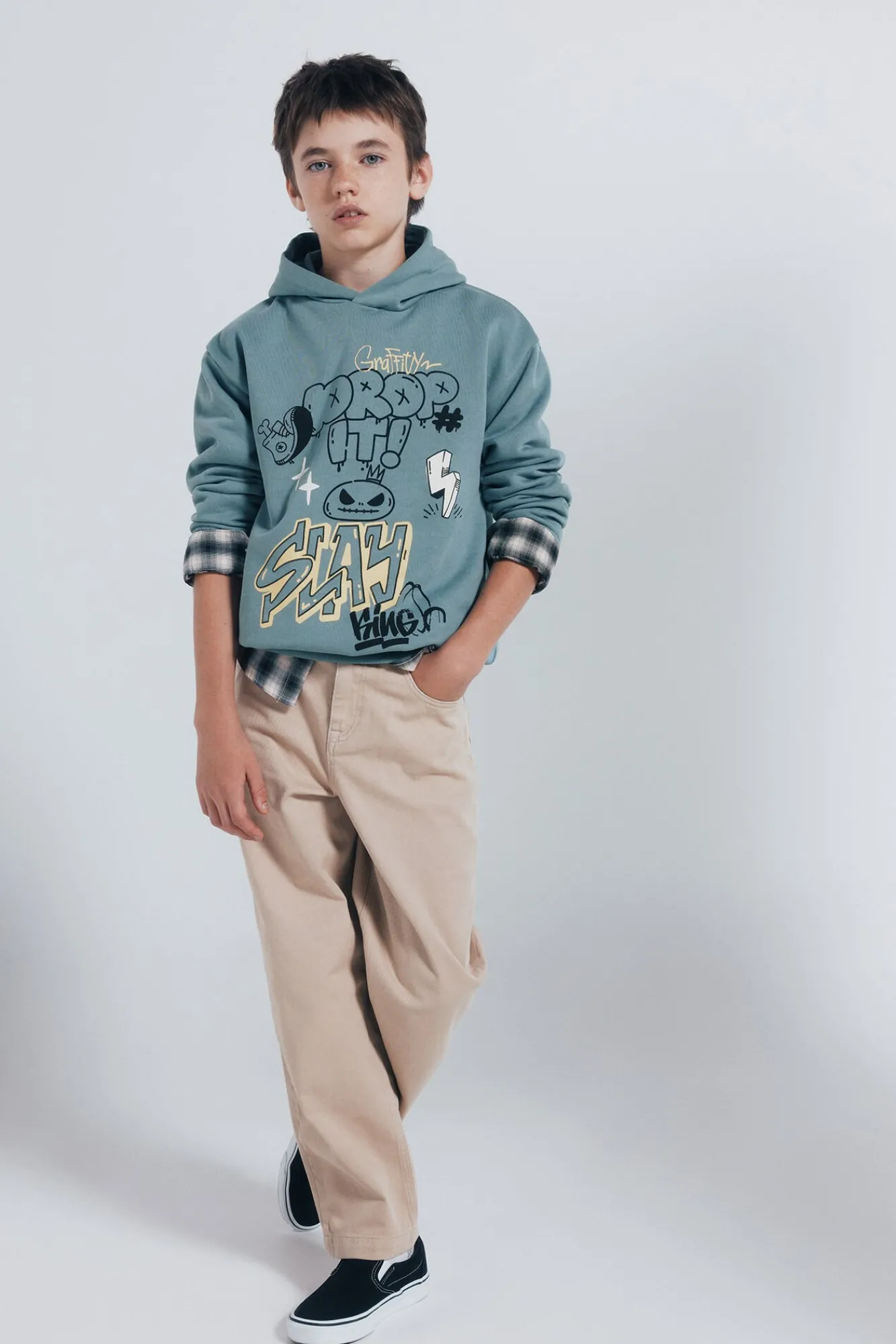 Niños Springfield Kids Camisetas|Sudaderas>Sudadera con capucha"Drop it" niño