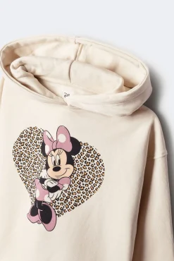 Niños Springfield Kids Camisetas|Sudaderas>Sudadera con cpaucha Minnie leopardo niña