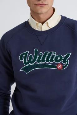 Hombre Williot Sudaderas>Sudadera Con Manga Ranglan Logo Vintage