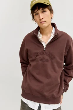 Hombre Jack & Jones Sudaderas>Sudadera cuello cremallera