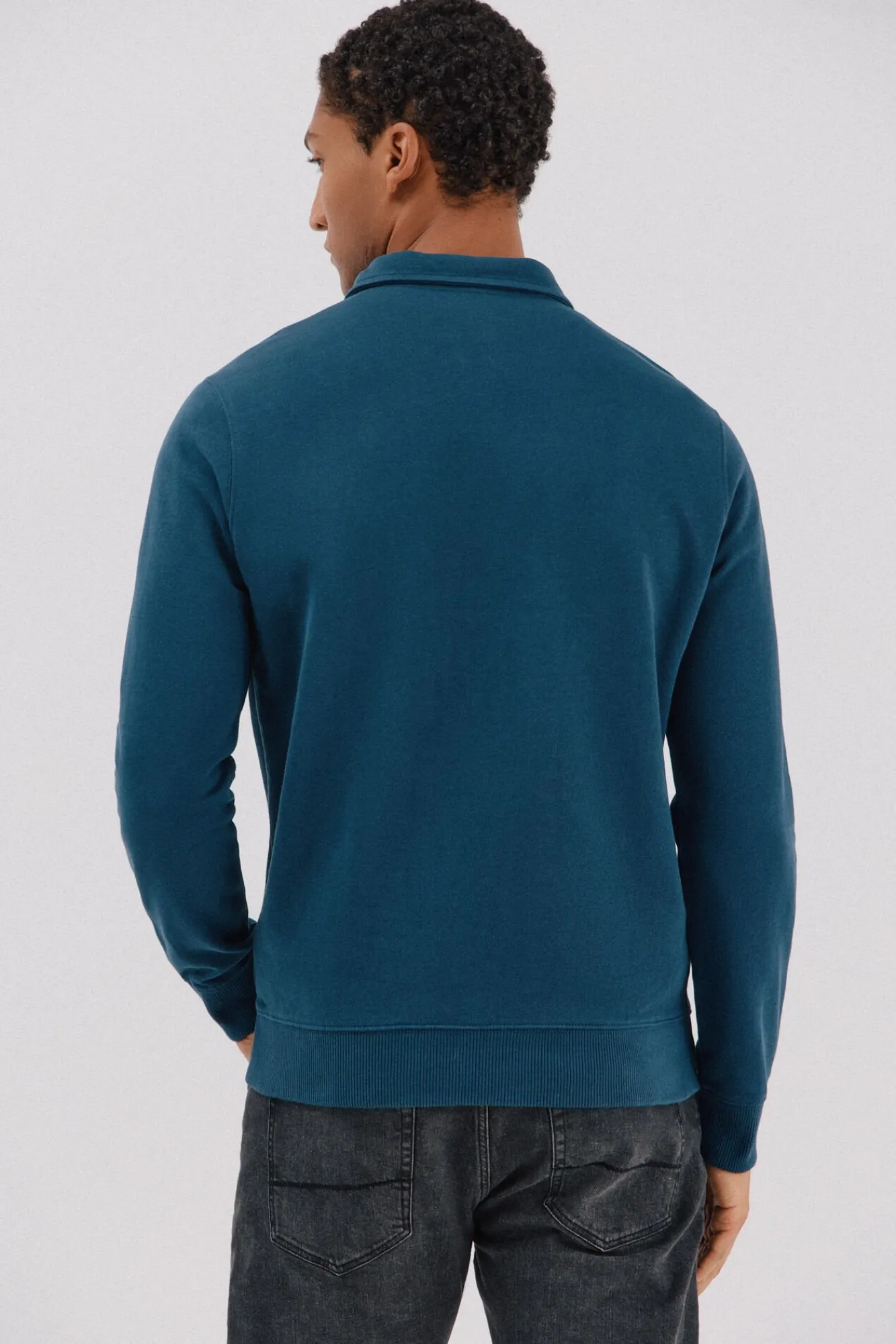 Hombre Cortefiel Sudaderas>Sudadera cuello polo cremallera