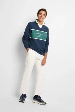 Hombre Silbon Sudaderas>Sudadera cuello polo sports